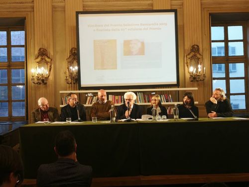 L'annuncio dei vincitori al Premio Selezione Bancarella 2019 al Circolo dei lettori di Torino il 19 marzo .