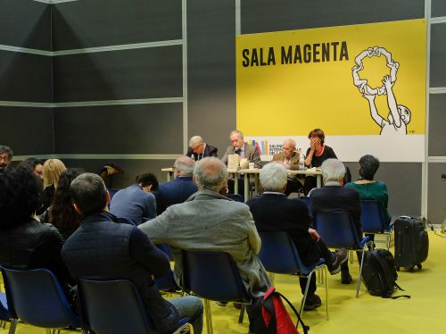 Presentazione di 'Il marchio dell'editore'. Con Giuseppe Lupo, Roberto Cicala, l'autore Gian Carlo Ferretti e Luisa Finocchi in Sala Magenta