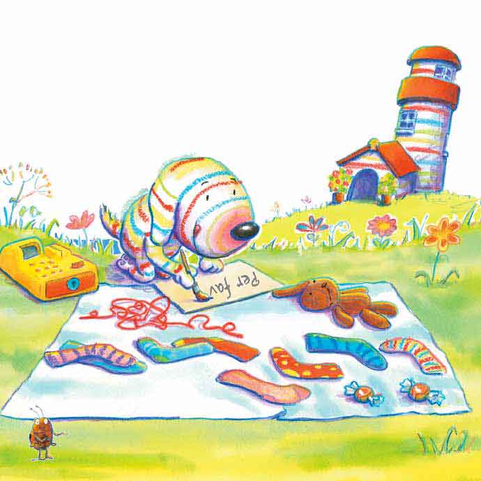 Guy Parker-Rees, Dylan fa il negoziante, libro illustrato per bambini, Le rane Interlinea