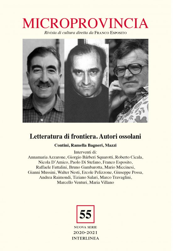 Letteratura di frontiera. Autori ossolani. Contini, Ramella Bagneri, Mazzi