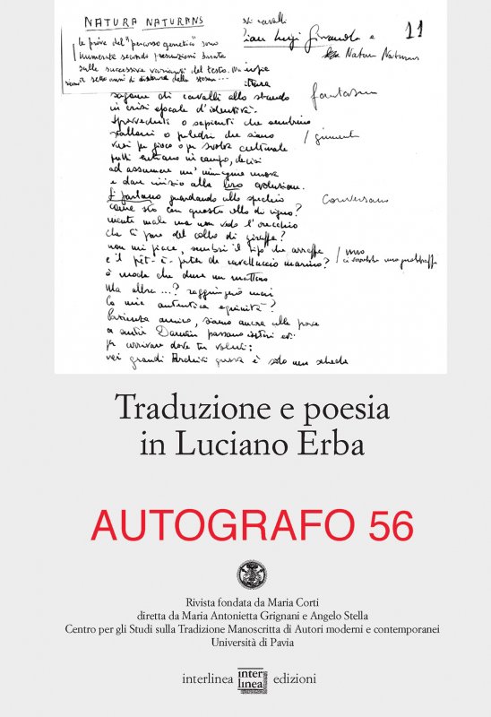 Traduzione e poesia in Luciano Erba