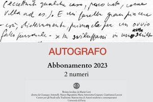 AUTOGRAFO - Abbonamento annuale 2023