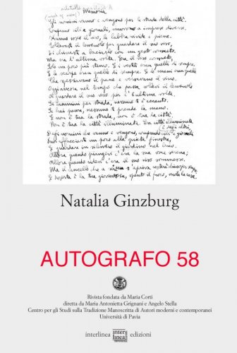 Natalia Ginzburg - Autografo 58