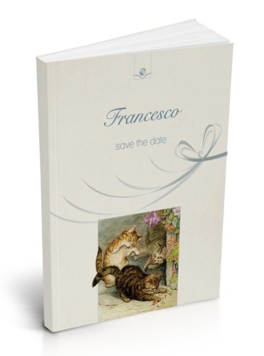 Tom e Moppet teneri cuccioli - libro bomboniera per battesimo