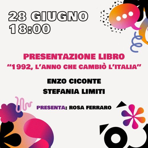 1992. L’anno che cambiò l’Italia alla Festa dell'Unità Roma