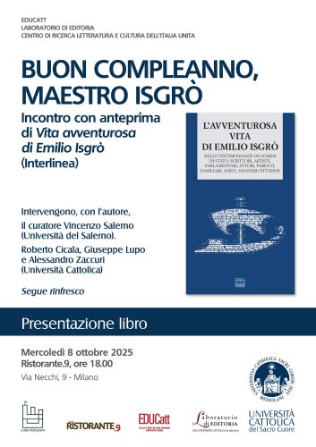 Buon compleanno, maestro Isgrò