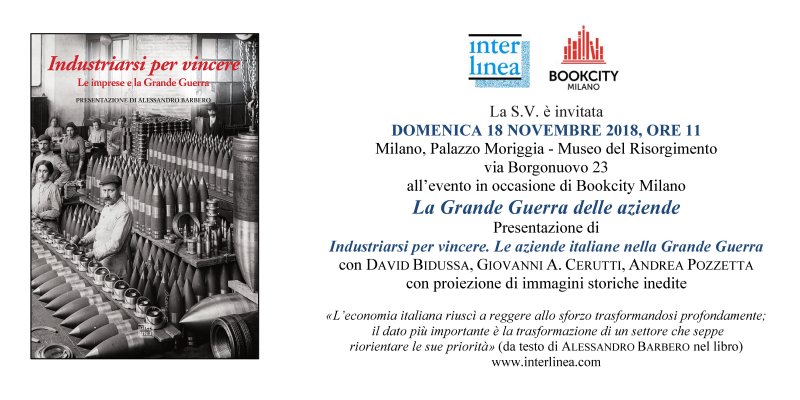La Grande Guerra delle aziende. Bookcity Milano