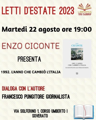 Letti d'estate 2023 - Enzo Ciconte