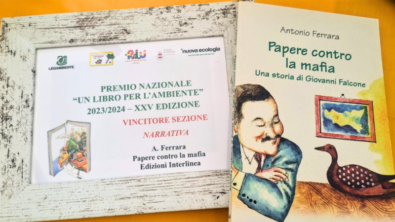 Papere contro la mafia vince il premio Legambiente &quot;Un Libro per l’Ambiente&quot;