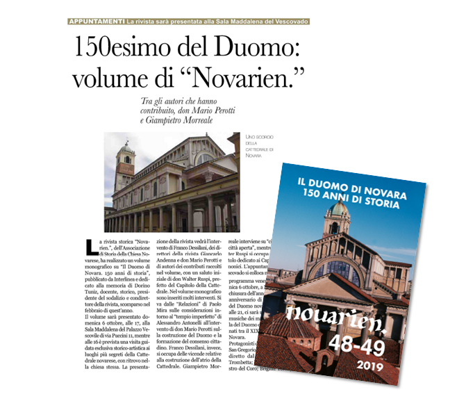 Il Duomo di Novara: 150 anni di storia