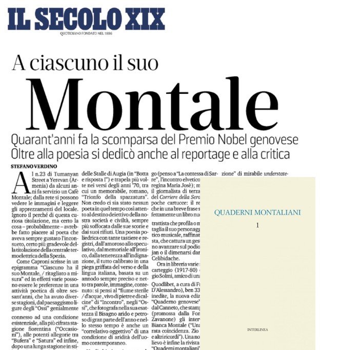 Quaderni montaliani 1