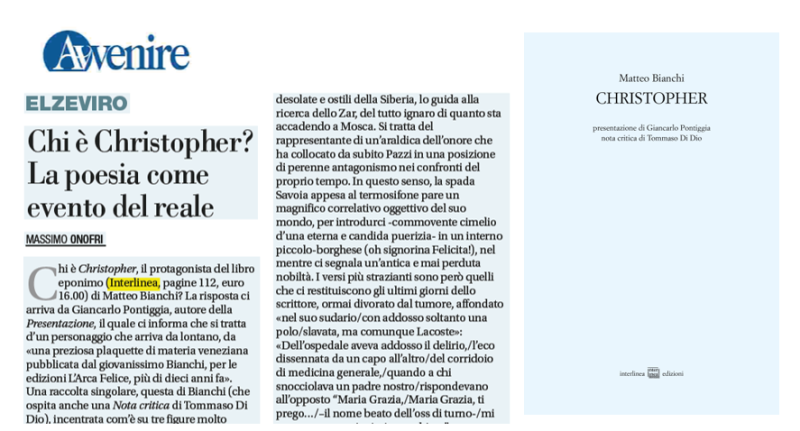 Chi è Christopher? La poesia come evento del reale