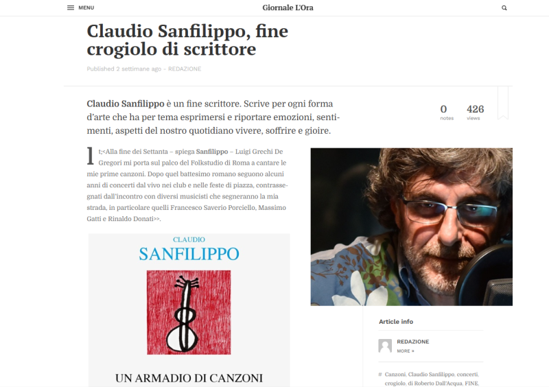 Un armadio di canzoni