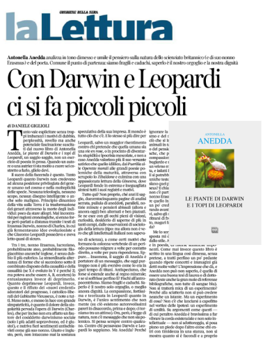 Le piante di Darwin e i topi di Leopardi
