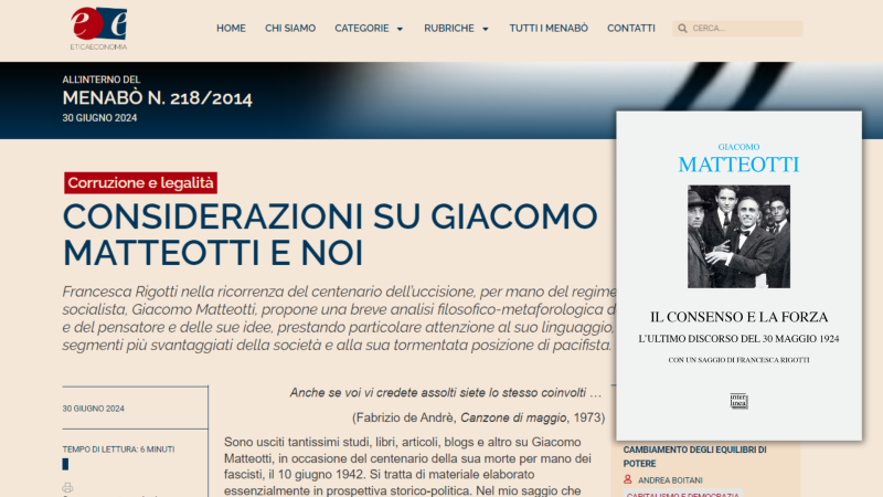 Il consenso e la forza