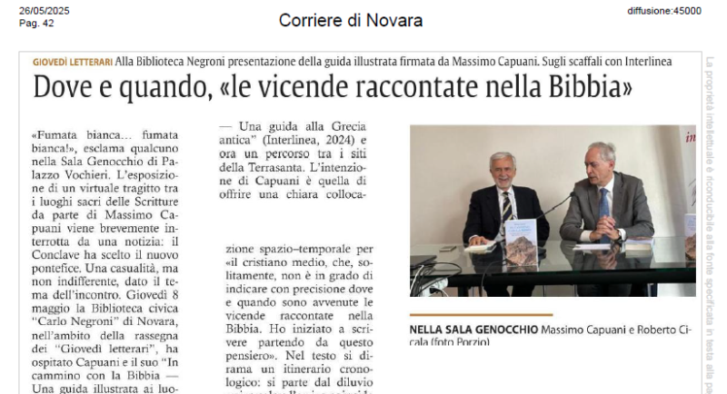 In cammino con la Bibbia