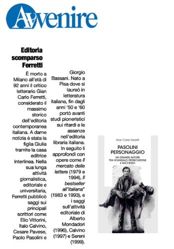 Pasolini personaggio