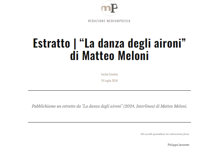 La danza degli aironi
