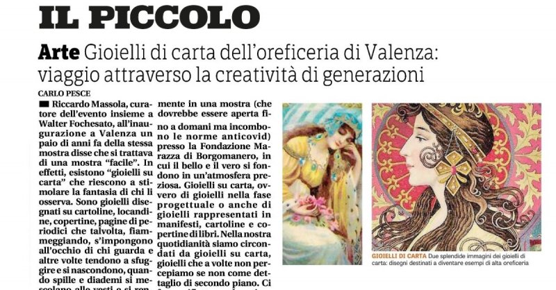 Gioielli su carta