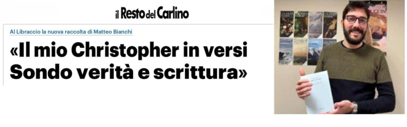 «Il mio Christopher in versi. Sondo verità e scrittura»