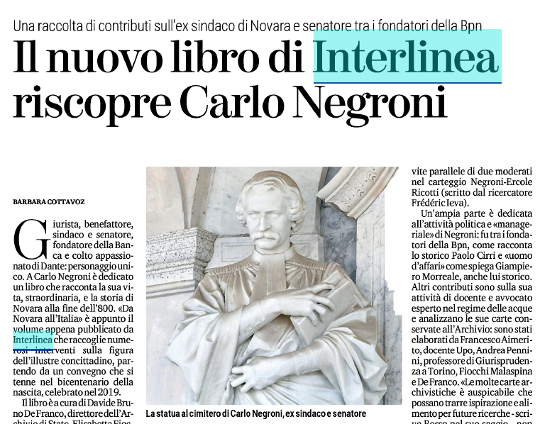 Da Novara all’Italia