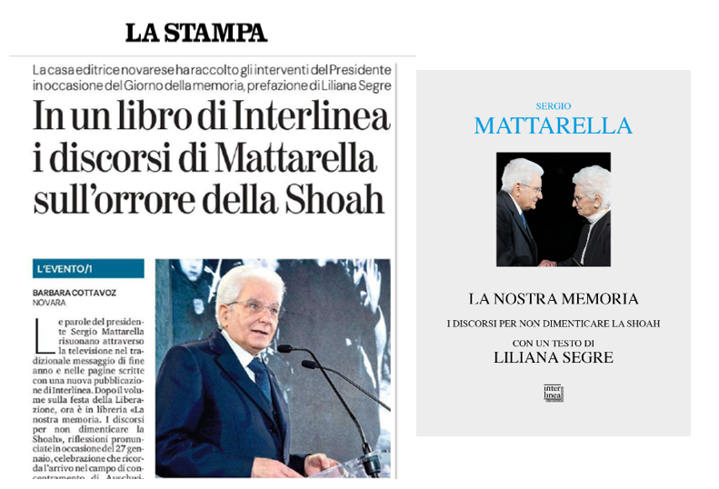 In un libro di Interlinea i discorsi di Mattarella sull'orrore della Shoah
