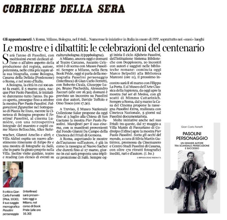 Pasolini personaggio