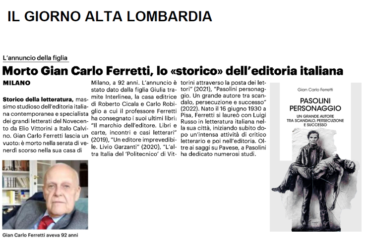 Pasolini personaggio