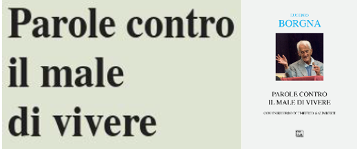 Parole contro il male di vivere