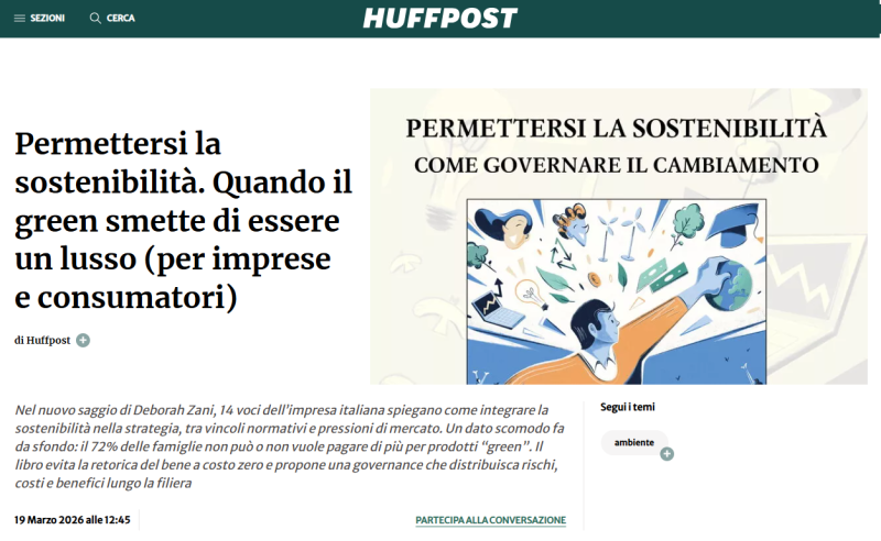 Permettersi la sostenibilità. Quando il green smette di essere un lusso (per imprese e consumatori)