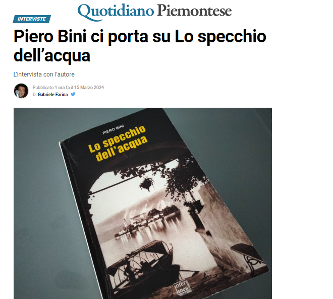 Lo specchio dell’acqua