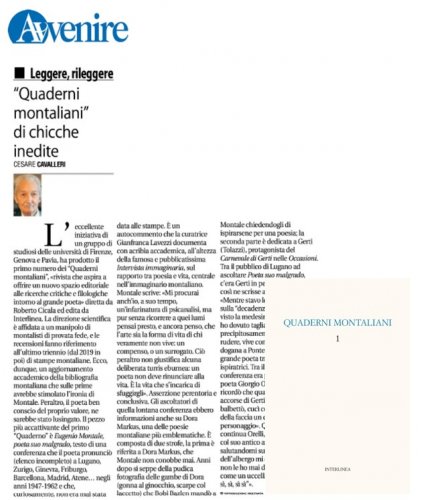 Quaderni montaliani 1