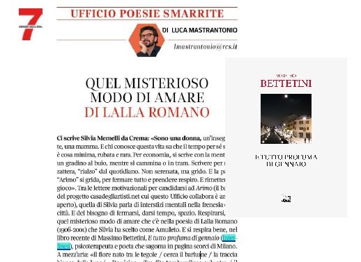 E tutto profuma di gennaio