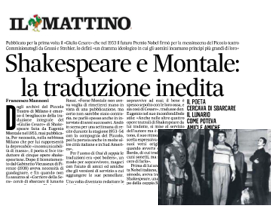 Giulio Cesare nella traduzione di Eugenio Montale