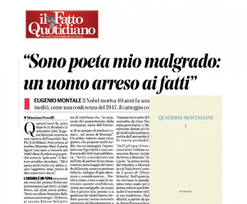 Quaderni montaliani 1