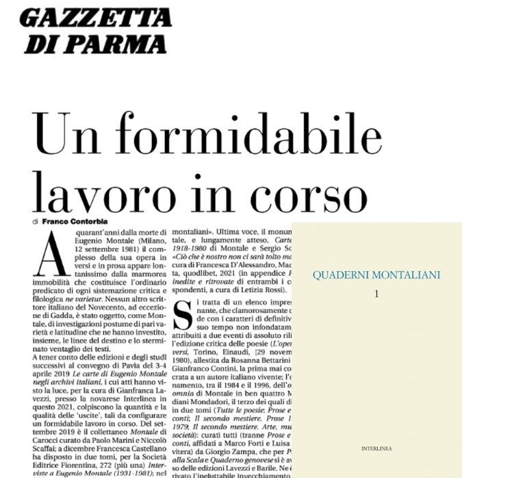 Quaderni montaliani 1