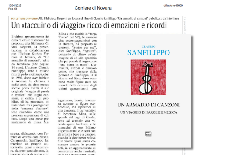 Un armadio di canzoni