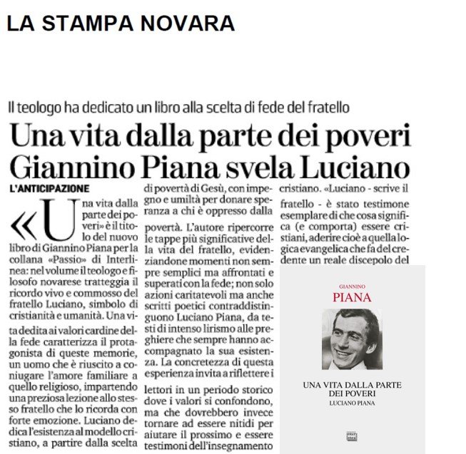 Una vita dalla parte dei poveri